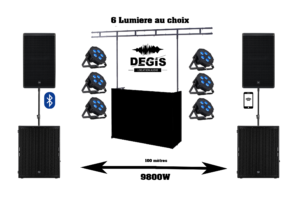 RCF 9800W + 6 Lighte