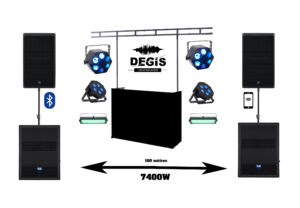 RCF 7400W + 6 Lighte